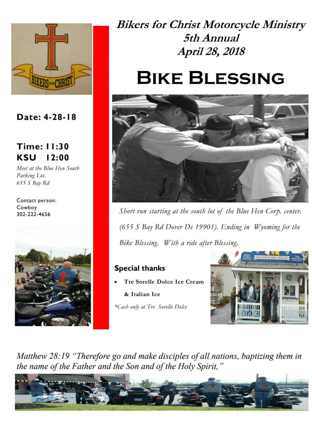 Bikers For Christ Motorcycle Ministry Bike Blessing 2018 - Deep Water ...